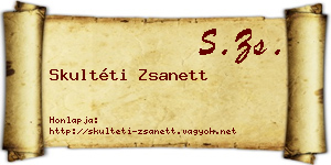 Skultéti Zsanett névjegykártya