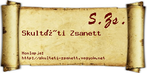 Skultéti Zsanett névjegykártya
